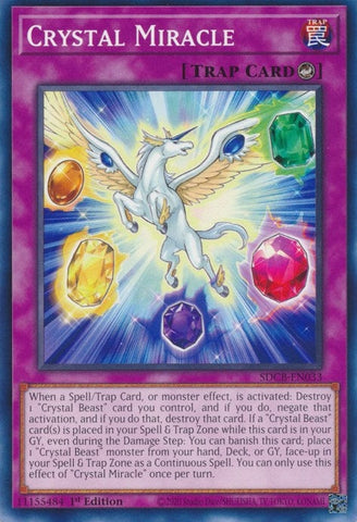 Crystal Miracle (SDCB-EN033) (Structure Deck: Legend of the Crystal Beasts) YuGiOh