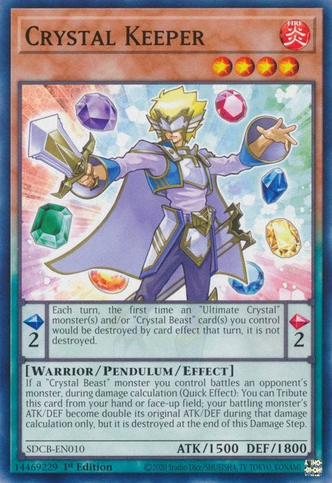Crystal Keeper (SDCB-EN010) (Structure Deck: Legend of the Crystal Beasts) YuGiOh