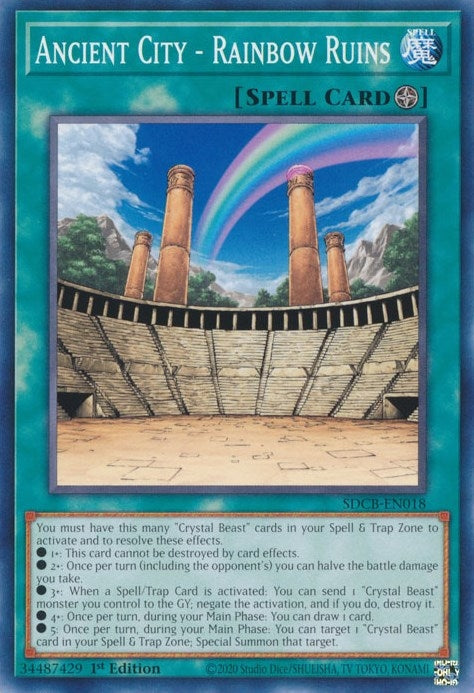 Ancient City - Rainbow Ruins (SDCB-EN018) (Structure Deck: Legend of the Crystal Beasts) YuGiOh