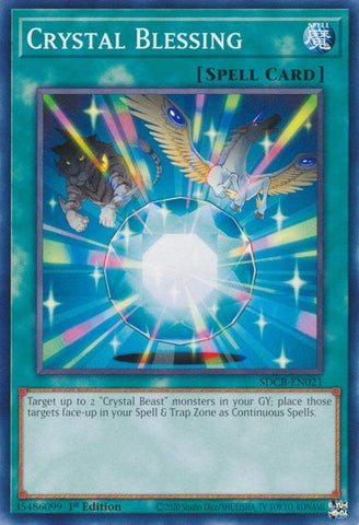 Crystal Blessing (SDCB-EN021) (Structure Deck: Legend of the Crystal Beasts) YuGiOh