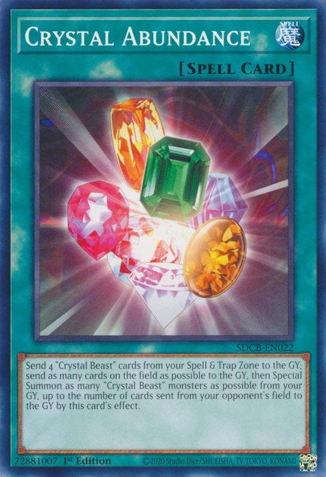 Crystal Abundance (SDCB-EN022) (Structure Deck: Legend of the Crystal Beasts) YuGiOh