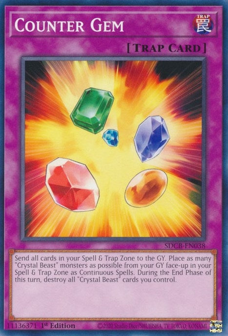 Counter Gem (SDCB-EN038) (Structure Deck: Legend of the Crystal Beasts) YuGiOh
