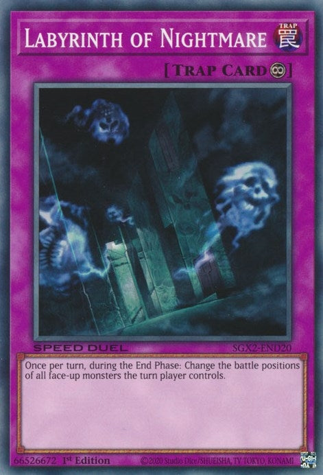 Labyrinth of Nightmare (SGX2-END20) (Speed Duel GX: Midterm Paradox) YuGiOh