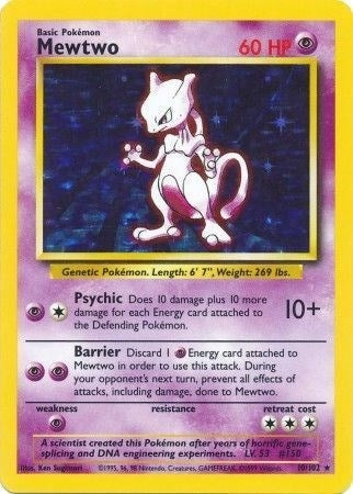 Image for Mewtwo (010/102) - Pokemon