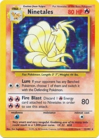 Image for Ninetales (012/102) - Pokemon