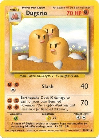Image for Dugtrio (019/102) - Pokemon