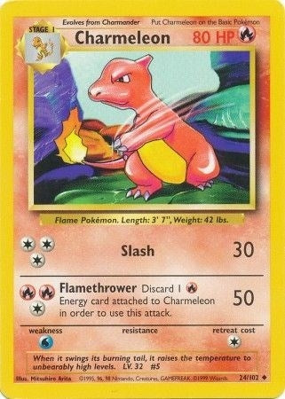 Image for Charmeleon (024/102) - Pokemon