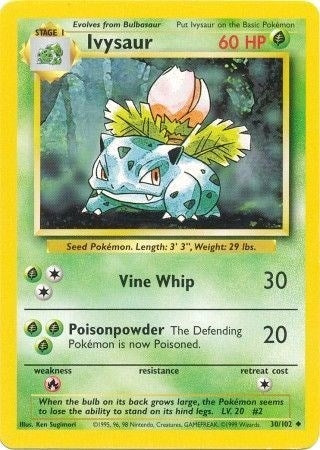 Image for Ivysaur (030/102) - Pokemon