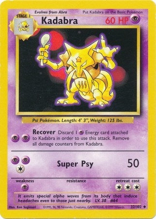 Image for Kadabra (032/102) - Pokemon