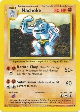 Image for Machoke (034/102) - Pokemon