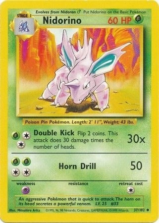 Image for Nidorino (037/102) - Pokemon