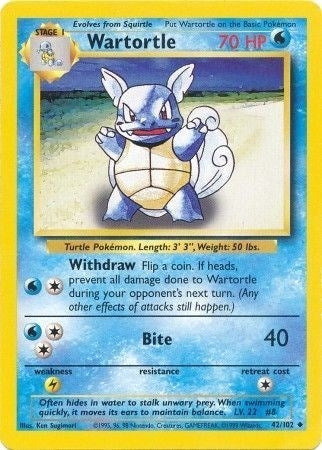 Image for Wartortle (042/102) - Pokemon