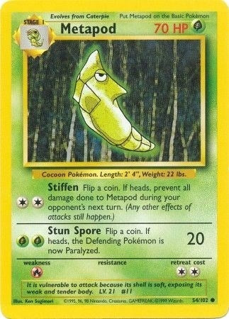 Image for Metapod (054/102) - Pokemon