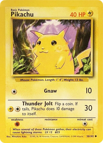 Image for Pikachu (058/102) - Pokemon