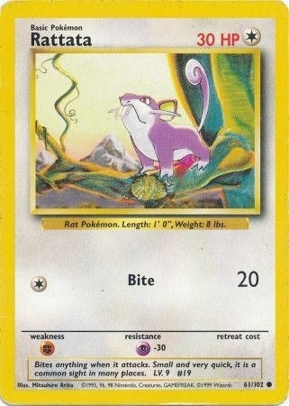 Image for Rattata (061/102) - Pokemon