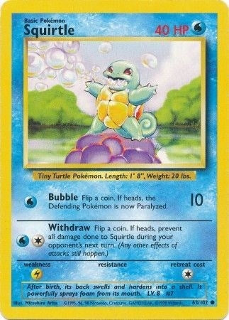 Image for Squirtle (063/102) - Pokemon