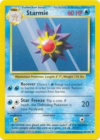 Image for Starmie (064/102) - Pokemon