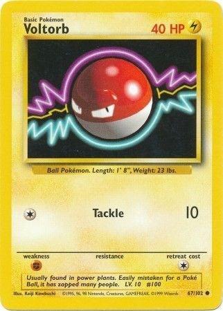 Image for Voltorb (067/102) - Pokemon