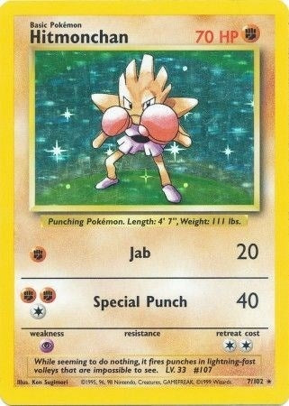 Image for Hitmonchan (007/102) - Pokemon