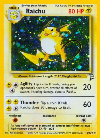 Image for Raichu (016/130) - Pokemon