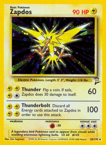 Image for Zapdos (020/130) - Pokemon