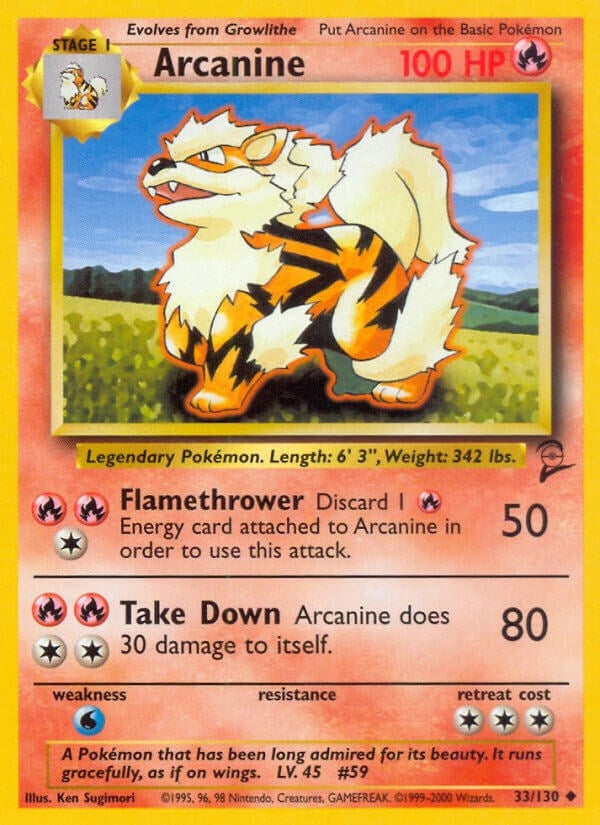 Image for Arcanine (033/130) - Pokemon