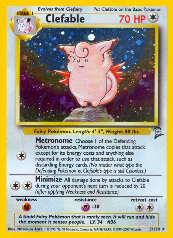 Image for Clefable (005/130) - Pokemon