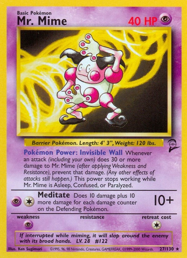 Image for Mr. Mime (027/130) - Pokemon
