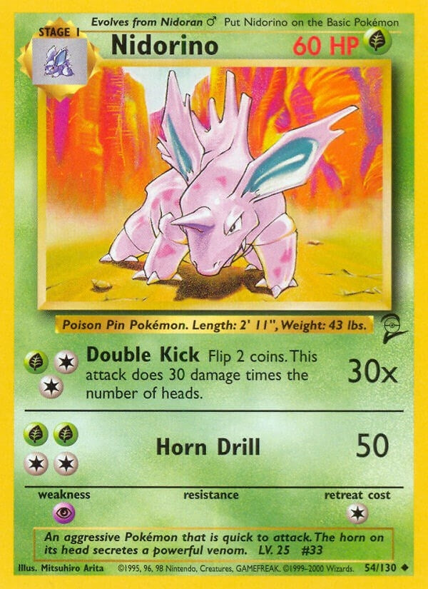 Image for Nidorino (054/130) - Pokemon