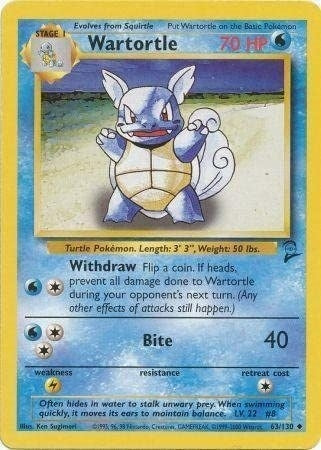 Image for Wartortle (063/130) - Pokemon