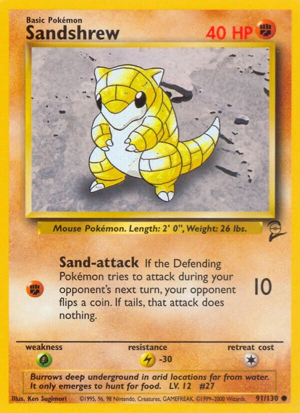 Image for Sandshrew (091/130) - Pokemon
