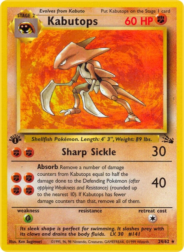 Image for Kabutops (24) (24/62) (Fossil) (FO) - Pokemon