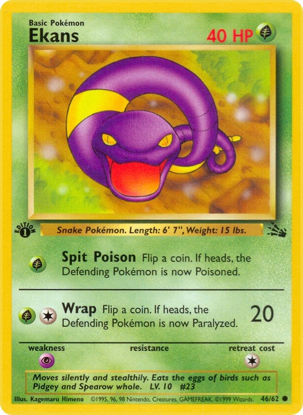 Ekans (46/62) (Fossil) Pokemon