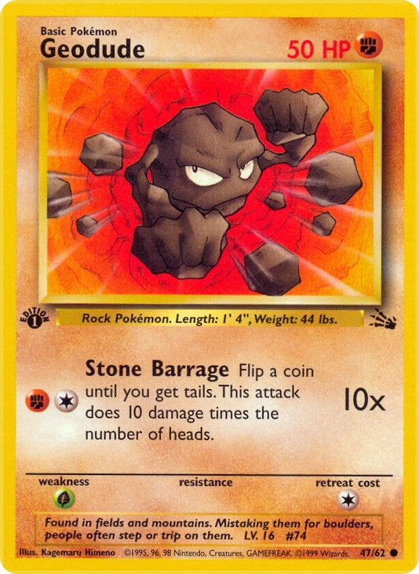 Geodude (47/62) (Fossil) Pokemon