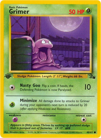 Grimer (48/62) (Fossil) Pokemon