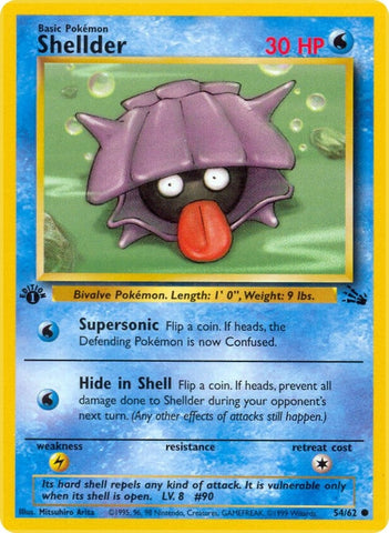Shellder (54/62) (Fossil) Pokemon