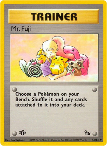 Mr. Fuji (58/62) (Fossil) Pokemon