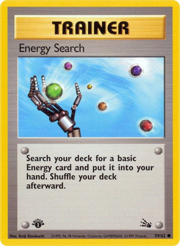 Energy Search (59/62) (Fossil) (FO) Pokemon