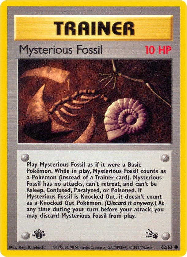Mysterious Fossil (62/62) (Fossil) Pokemon