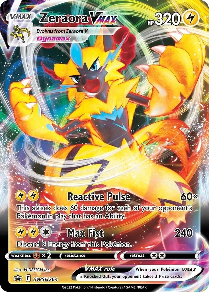 Image for Zeraora VMAX - SWSH264 (SWSH264) (SWSH: Sword & Shield Promo Cards) (SWSD) - Pokemon