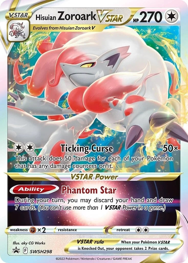 Hisuian Zoroark VSTAR - SWSH298 (SWSH298) (SWSH: Sword & Shield Promo Cards) (SWSD) Pokemon