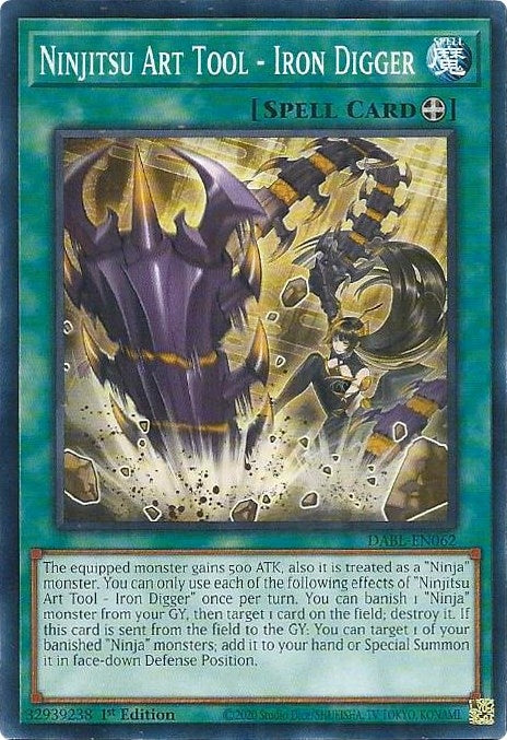 Ninjitsu Art Tool - Iron Digger (DABL-EN062) (Darkwing Blast) YuGiOh