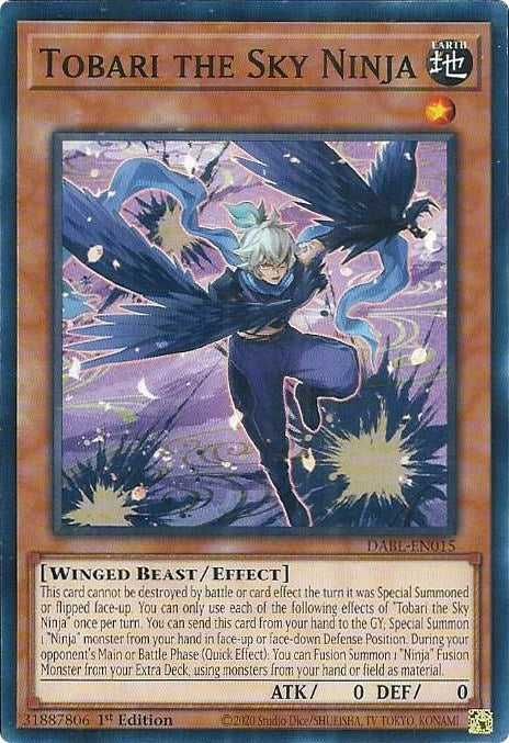 Tobari the Sky Ninja (DABL-EN015) (Darkwing Blast) YuGiOh