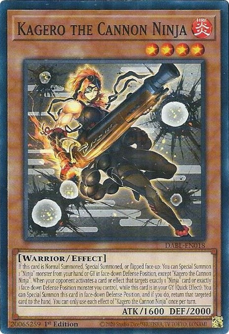 Kagero the Cannon Ninja (DABL-EN018) (Darkwing Blast) YuGiOh