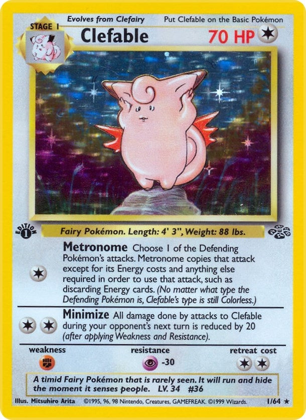 Image for Clefable (1) (01/64) (Jungle) (JU) - Pokemon