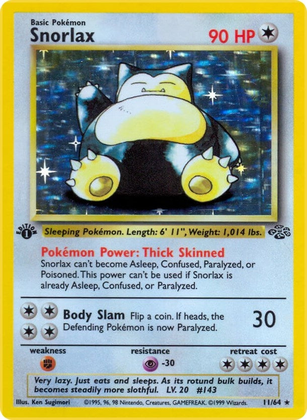 Image for Snorlax (11) (11/64) (Jungle) (JU) - Pokemon