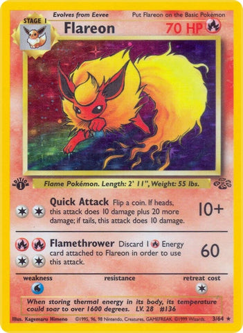 Flareon (3) (03/64) (Jungle) Pokemon
