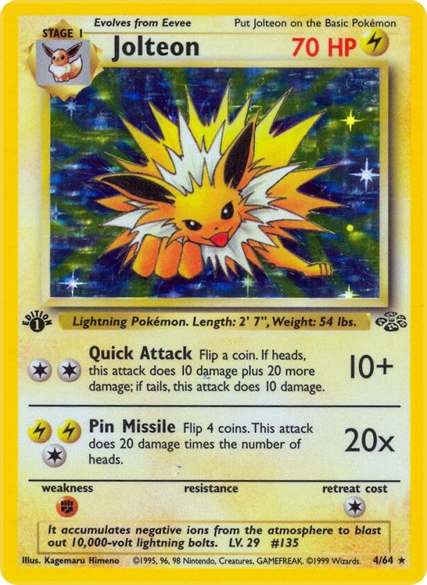Image for Jolteon (4) (04/64) (Jungle) (JU) - Pokemon