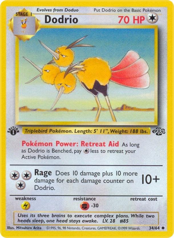 Dodrio (34/64) (Jungle) Pokemon