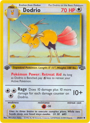 Dodrio (34/64) (Jungle) Pokemon